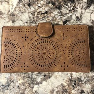 Large brown wallet
